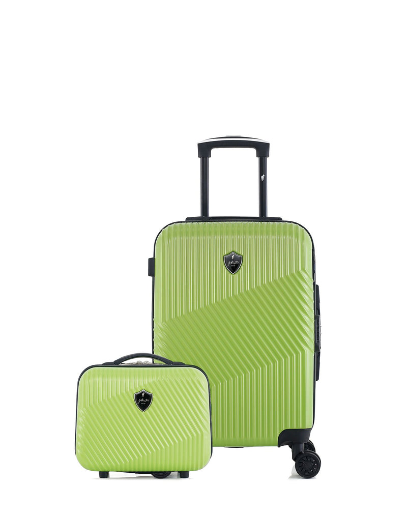 Lot de 2 Valises Rigides Cabine et Vanity PETER