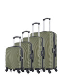 Set de 4 Valises Rigides Grand Format, Taille Moyenne, Cabine et Cabine XXS LAGOS-M