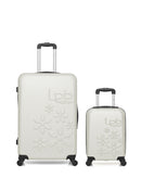 Lot de 2 Valises Rigides Grand Format et Cabine XXS ELEONOR