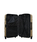 Set de 4 Valises Rigides Grand Format, Taille Moyenne, Cabine et Cabine XXS LAGOS-M