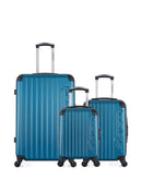 Lot de 3 Valises Rigides Grand Format, Cabine et Cabine XXS BUDAPEST