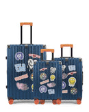 Lot de 3 Valises Rigides Grand Format, Cabine et Cabine XS LUGERS