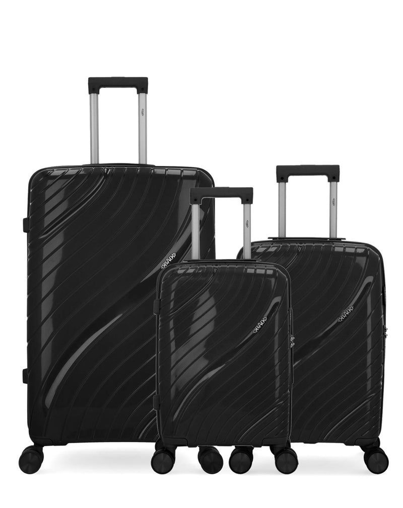 Lot de 3 Valises Rigides Grand Format, Cabine et Cabine XS LYRA