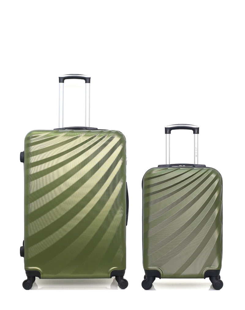 Lot de 2 Valises Rigides Grand Format et Cabine DANUBE