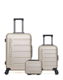 Lot de 3 Valises Rigides Taille Moyenne, Cabine XXS et Vanity AIGLE
