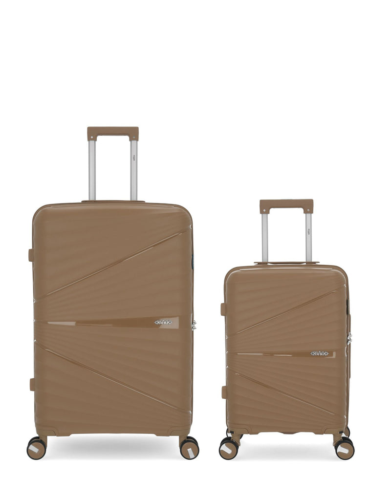 Lot de 2 Valises Rigides Grand Format et Cabine VELA