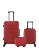 Lot de 3 Valises Rigides Taille Moyenne, Cabine XXS et Vanity AIGLE
