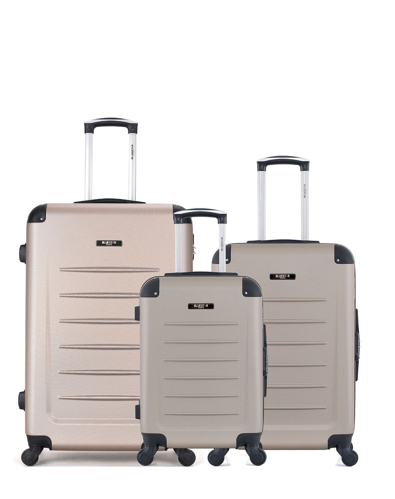 Lot de 3 Valises Rigides Grand Format, Taille Moyenne et Cabine OPERA