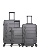 Lot de 4 Valises Rigides Grand Format, Taille Moyenne, Cabine et Vanity AIGLE