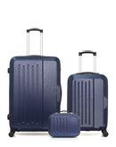 Lot de 3 Valises Rigides Grand Format, Cabine et Vanity VESUVIO