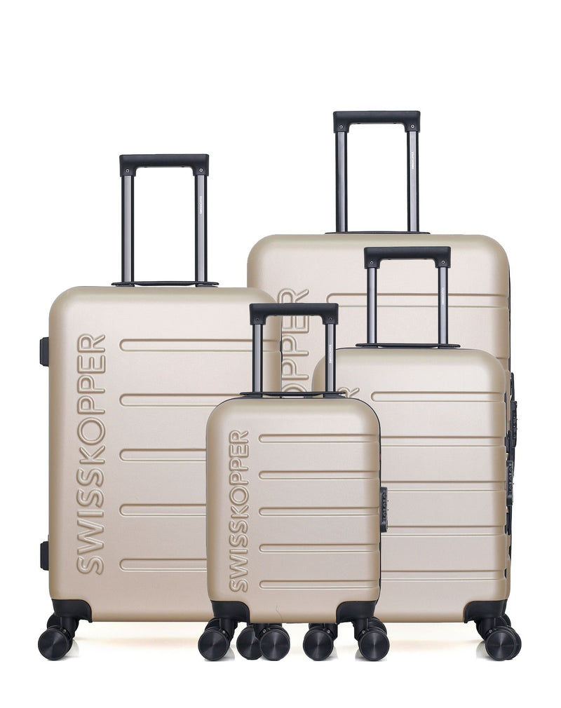 Lot de 4 Valises grand format, valise weekend, valise cabine, valise cabine XXS AIGLE