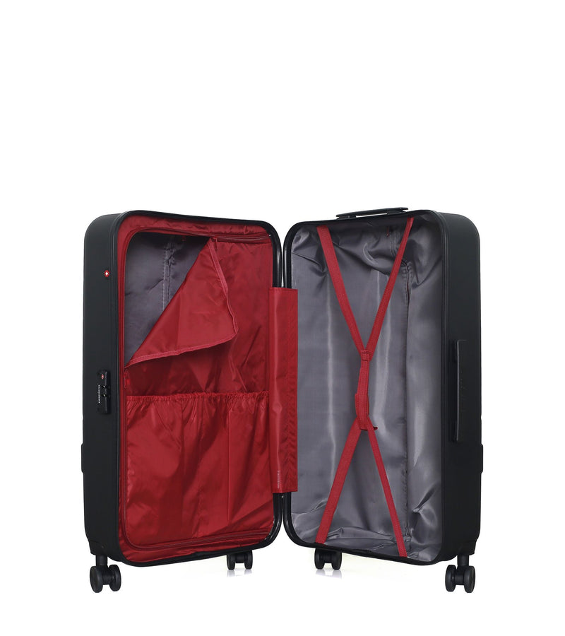 Lot de 3 Valises grand format, valise weekend et valise cabine USTER