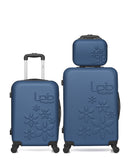 Lot de 3 Valise weekend , valise cabine et vanity ELEONOR