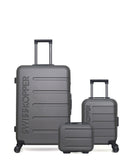 Lot de 3 Valises Rigides Grand Format, Cabine XXS et Vanity AIGLE