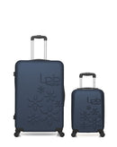 Lot de 2 Valises Rigides Grand Format et Cabine XXS ELEONOR