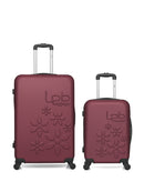 Lot de 2 Valises Rigides Grand Format et Cabine ELEONOR