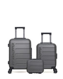 Lot de 3 Valises Rigides Cabine, Cabine XXS et Vanity AIGLE
