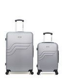 Lot de 2 Valises Rigides Grand Format et Cabine QUEENS
