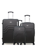 Lot de 3 Valises Rigides Grand Format, Taille Moyenne et Cabine QUEENS