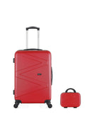 Lot de 2 Valises Rigides Taille Moyenne et Vanity AMAZONE