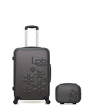 Lot de 2 Valise Taille Moyenne et Vanity Rigide ELEONOR