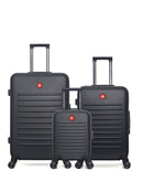 Lot de 3 Valises Rigides Grand Format, Taille Moyenne et Cabine XXS WIL