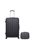Lot de 2 Valises Rigides Grand Format et Vanity NAPOLI