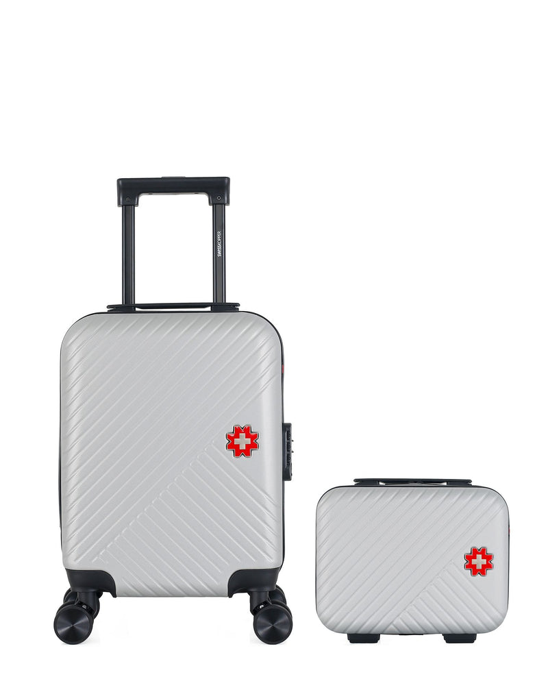 SWISS KOPPER  -  Lot de 2  -  Valise cabine XXS et vanity SPIEZ
