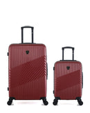 Lot de 2 Valises Rigides Grand Format et Cabine PETER