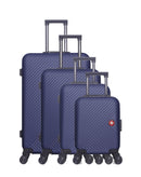 Set de 4 valises rigides grand format, moyenne, cabine et cabine XXS SPIEZ-M