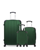 Lot de 3 Valises Rigides Grand Format, Cabine et Cabine XXS BUDAPEST