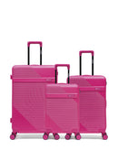 Lot de 3 Valises Rigides Grand Format, Taille Moyenne et Cabine WOHLEN