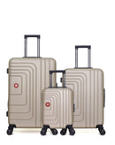 Lot de 3 Valises Rigides Grand Format, Taille Moyenne et Cabine XXS RUTI