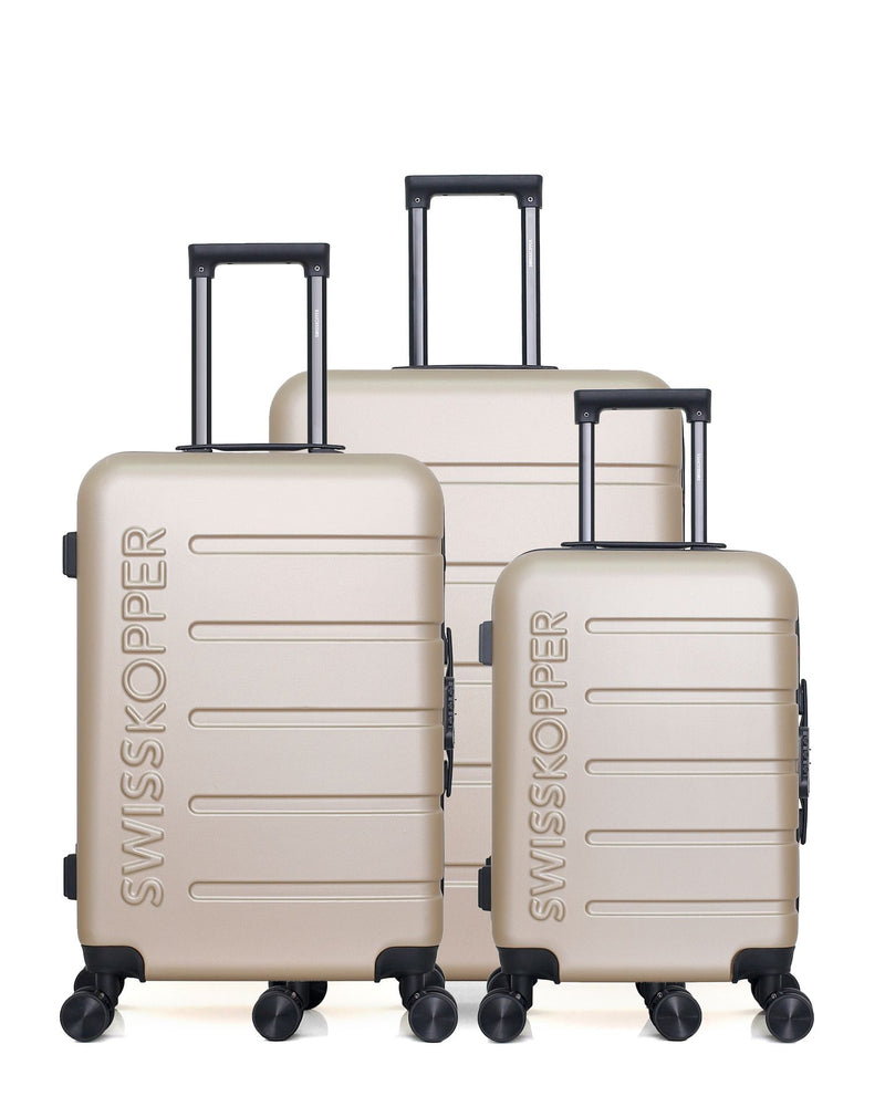 Lot de 3 Valises grand format, valise weekend et valise cabine AIGLE