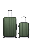 Lot de 2 Valises Rigides Grand Format et Cabine NAPOLI