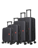 Set de 4 valises rigides grand format, moyenne, cabine et cabine XXS SPIEZ-M