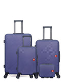 Lot de 4 Valises Rigides Grand Format, Taille Moyenne, Cabine et Vanity SPIEZ