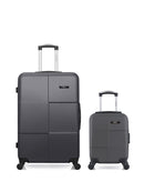 Lot de 2 Valises Rigides Grand Format et Cabine XXS MIAMI