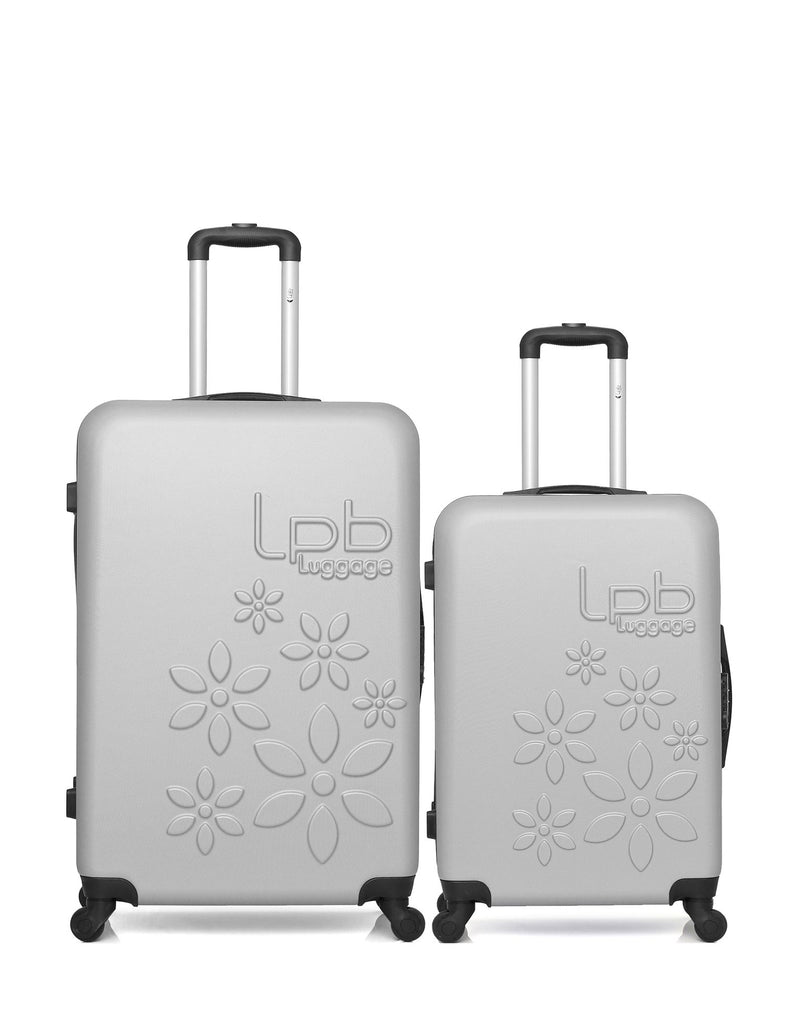 Lot de 2 Valise Grand Format et Valise Taille Moyenne Rigide ELEONOR