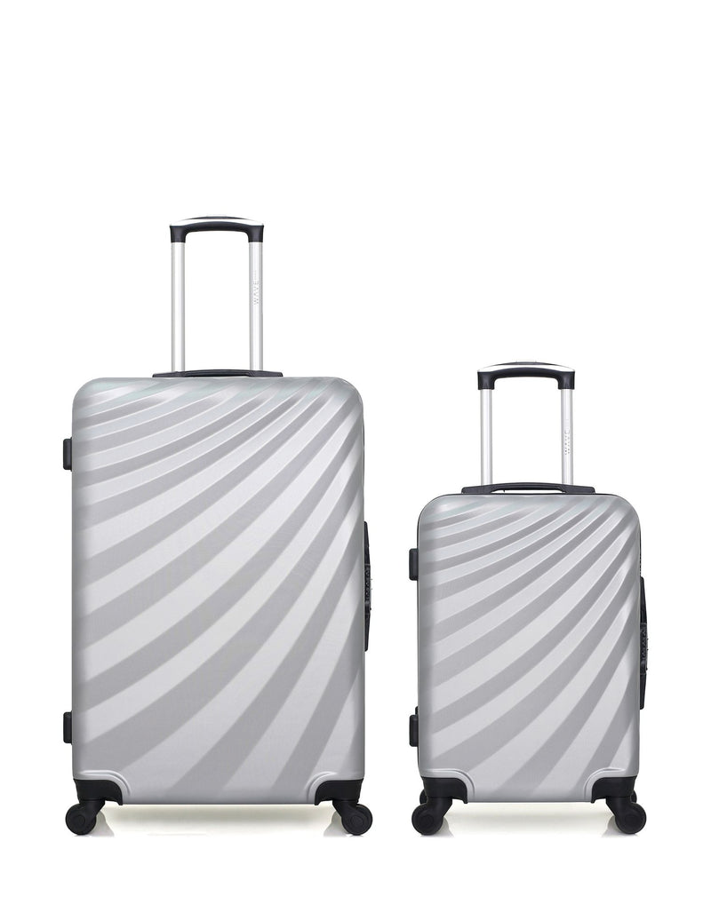 Lot de 2 Valises Rigides Grand Format et Cabine DANUBE