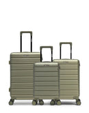 Lot de 3 Valises Rigides Taille Moyenne, Cabine et Cabine XS LUGANO