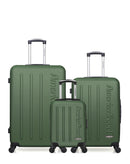 Lot de 3 Valises Rigides Grand Format, Taille Moyenne et Cabine XXS BRONX