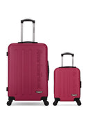 Lot de 2 Valises Rigides Taille Moyenne et Cabine XXS BRONX