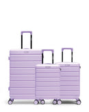 Lot de 3 Valises Rigides Grand Format, Cabine et Cabine XS LUGANO