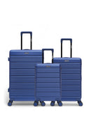 Lot de 3 Valises Rigides Grand Format, Taille Moyenne et Cabine LUGANO