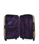 Lot de 3 Valise weekend , valise cabine et vanity ELEONOR