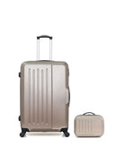 Lot de 2 Valises Rigides Grand Format et Vanity VESUVIO