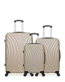 Lot de 3 valises Grand format, weekend et cabine LAGOS