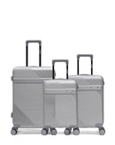 Lot de 3 Valises Rigides Taille Moyenne, Cabine et Cabine XS WOHLEN
