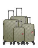 Lot de 4 Valises grand format, valise weekend, valise cabine, valise cabine XXS SPIEZ